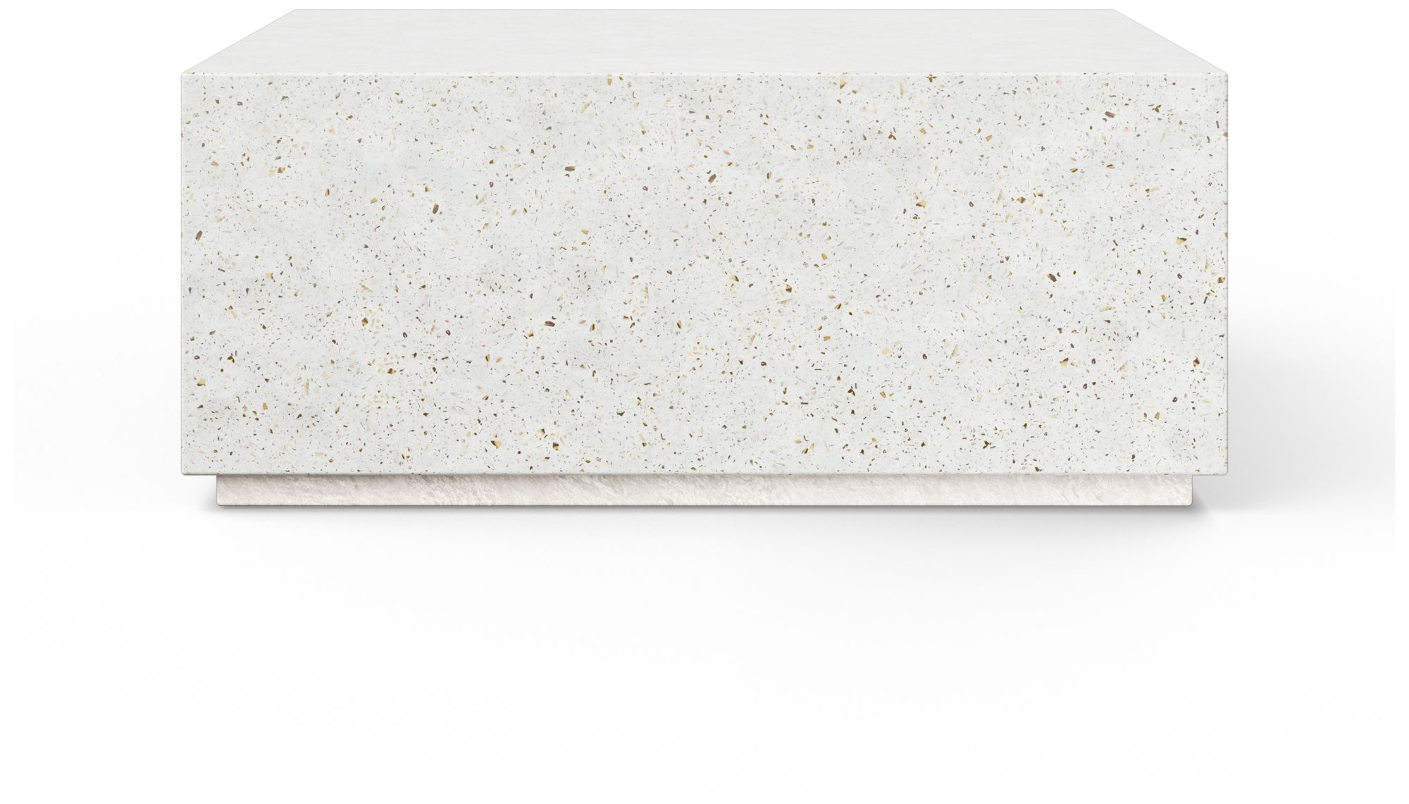 Image 3 Mixx 39.5" Wide Ivory Terrazzo Square Coffee Table more views