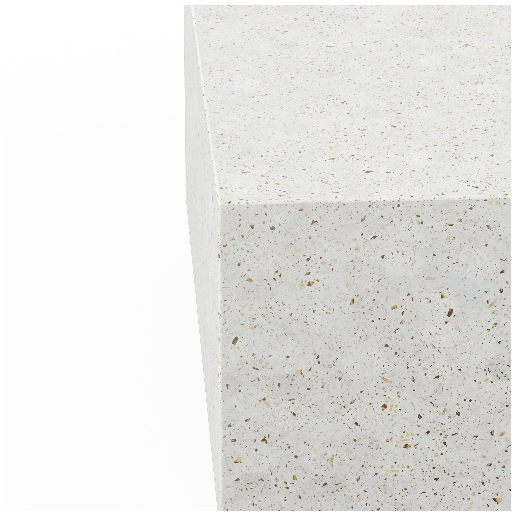 Image 4 Mixx 39.5" Wide Ivory Terrazzo Square Coffee Table more views