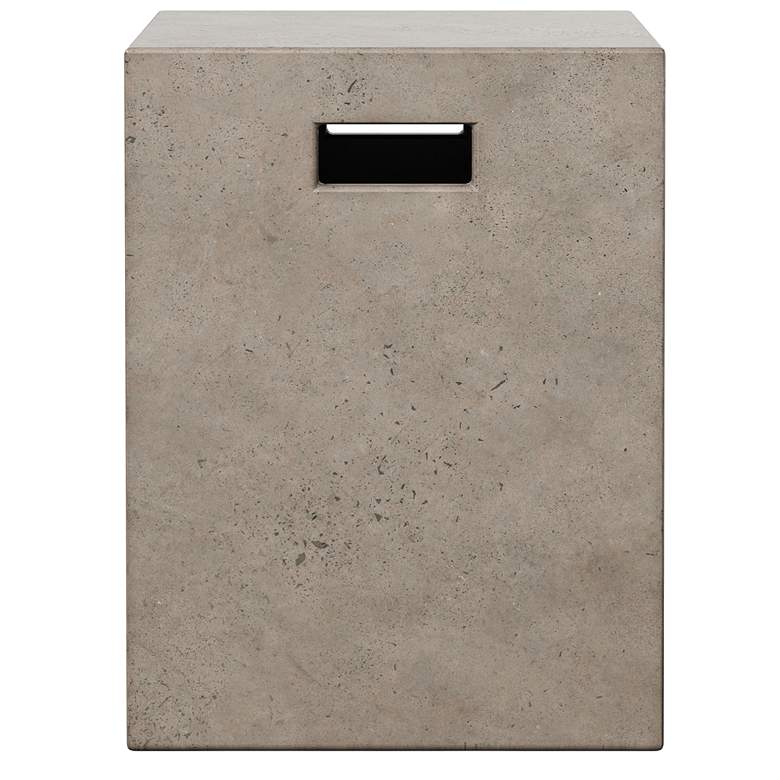 Image 1 Mixx Una 13.75" Wide Dark Grey Accent Stool