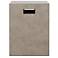 Mixx Una 13.75" Wide Dark Grey Accent Stool