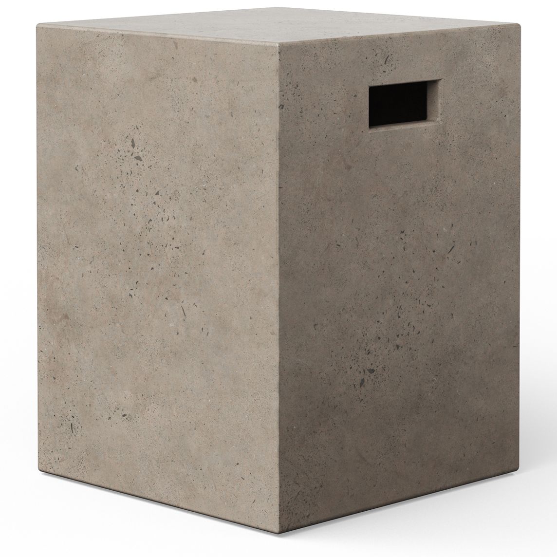 Image 2 Mixx Una 13.75" Wide Dark Grey Accent Stool more views