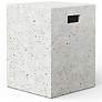 3_Mixx Una 13.75" Wide Ivory Terrazzo Accent Stool more views