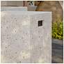 6_Mixx Una 13.75" Wide Ivory Terrazzo Accent Stool more views