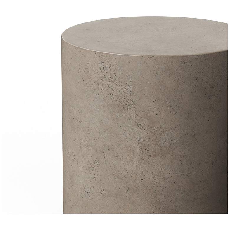 Image 4 Mixx Una 15.75" Wide Dark Grey End Table more views