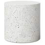 1_Mixx Una 15.75" Wide Ivory Terrazzo End Table