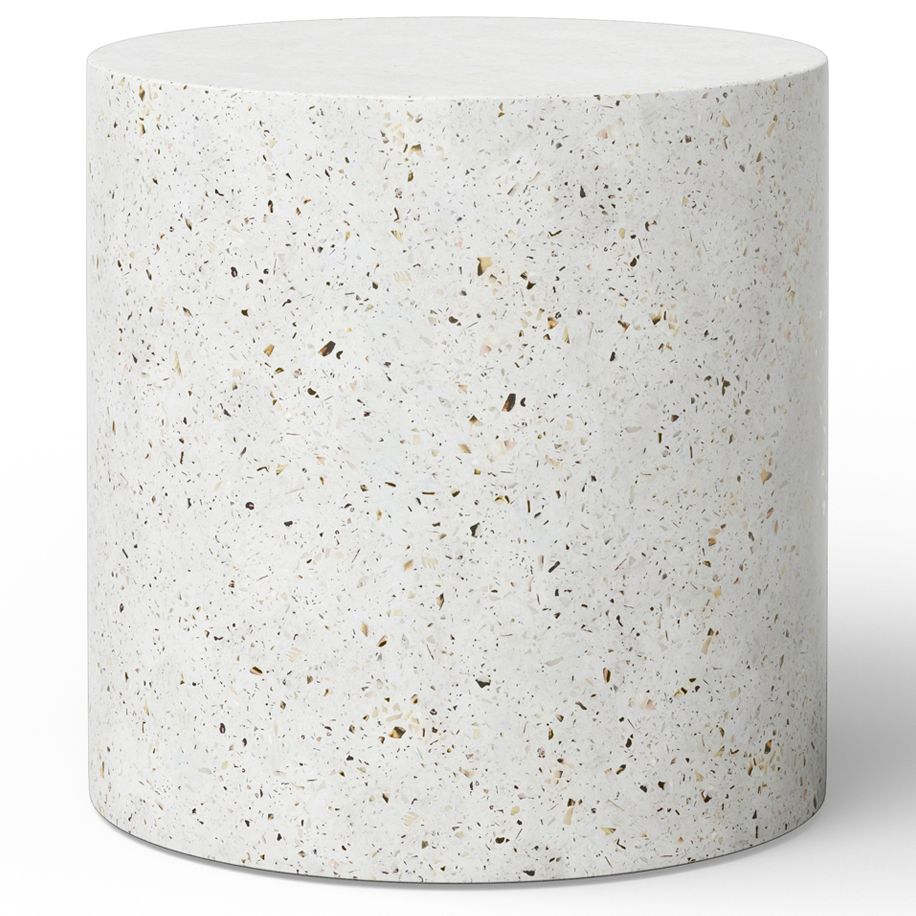 Image 3 Mixx Una 15.75" Wide Ivory Terrazzo End Table more views