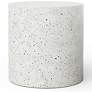 3_Mixx Una 19.75" Wide Ivory Terrazzo End Table more views