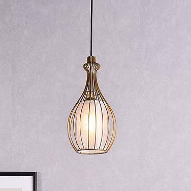 Miya 6 3/4" Wide Brass Teardrop Mini Pendant
