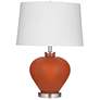 Mizz 24" Contemporary Styled Orange Table Lamp