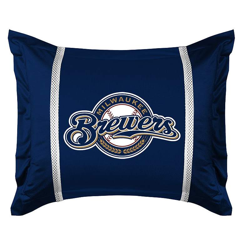 Image 1 MLB Milwaukee Brewers Sidelines Pillow Sham