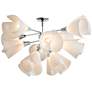 Mobius 12-Light Semi-Flush - Vintage Platinum Finish - Spun Frost Shade