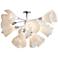 Mobius 12-Light Semi-Flush - Vintage Platinum Finish - Spun Frost Shade