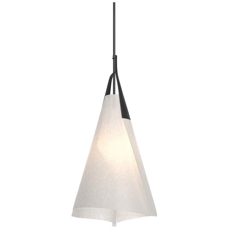Image 1 Mobius 13.5" Wide Black Tall Pendant With Spun Frost Shade