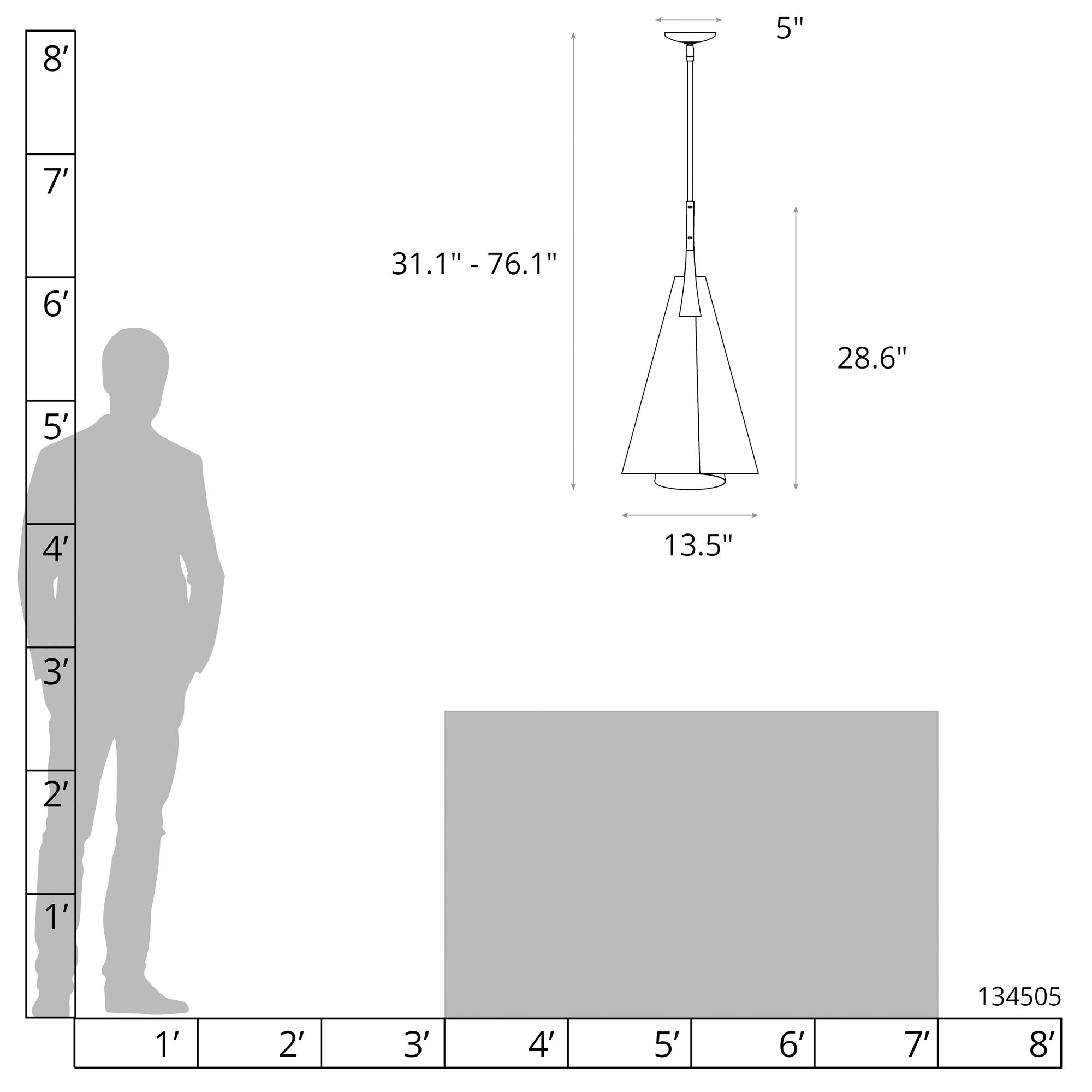 Image 4 Mobius 13.5" Wide Soft Gold Tall Pendant With Spun Frost Shade more views