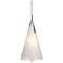 Mobius 13.5" Wide Vintage Platinum Tall Pendant With Spun Frost Shade