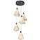 Mobius 17.3" Wide 5-Light Ink Pendant With Spun Frost Shade