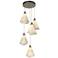 Mobius 17.3" Wide 5-Light Soft Gold Pendant With Spun Frost Shade