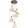 Mobius 17.3" Wide 5-Light Soft Gold Standard Pendant With Spun Frost S