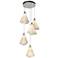 Mobius 17.3" Wide 5-Light Sterling Standard Pendant With Spun Frost Sh