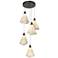Mobius 17.3"W 5-Light Oiled Bronze Standard Pendant w/ Spun Frost Shad