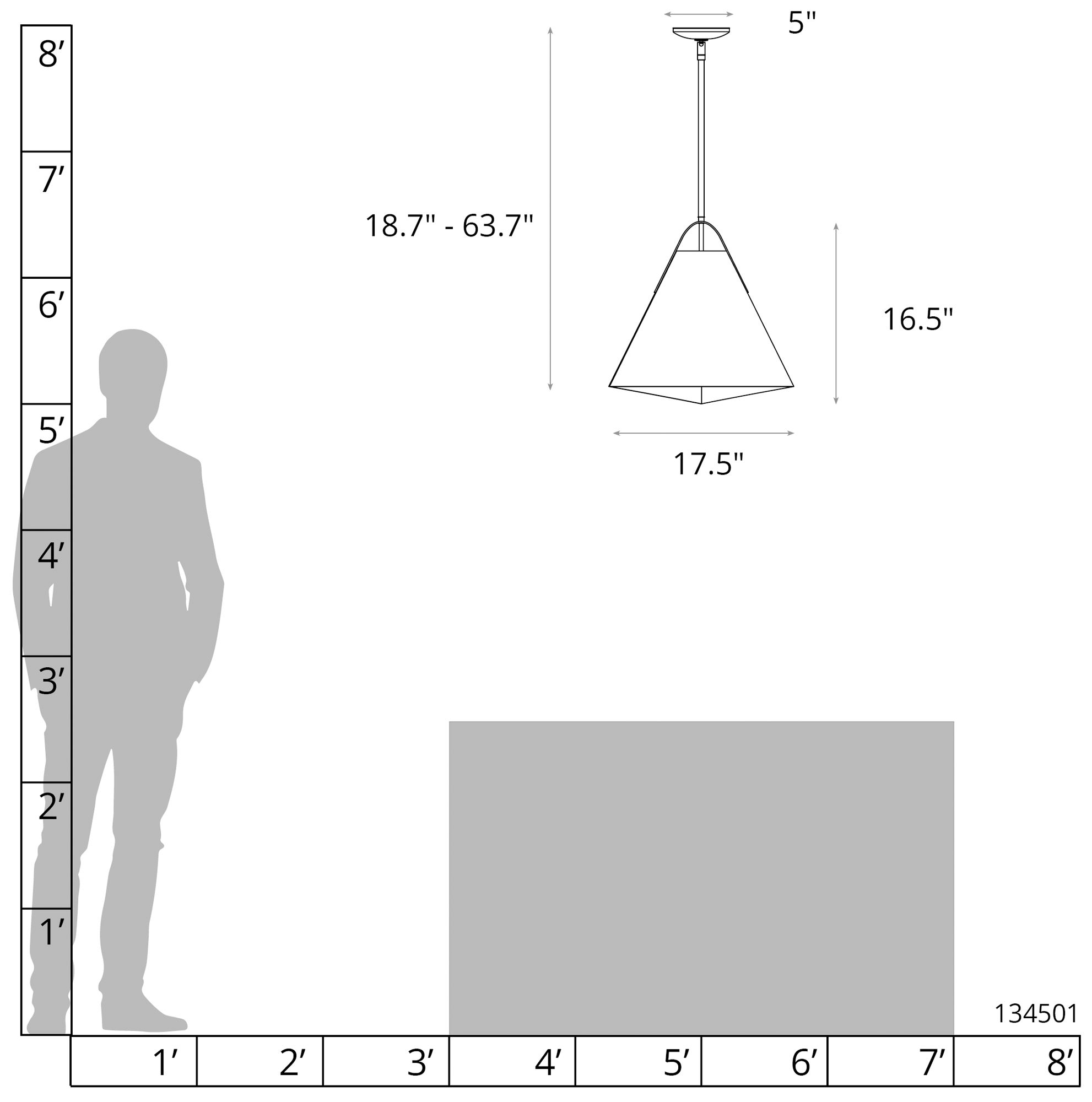 Image 4 Mobius 17.5" Wide Oil Rubbed Bronze Small Pendant w/ Spun Frost more views