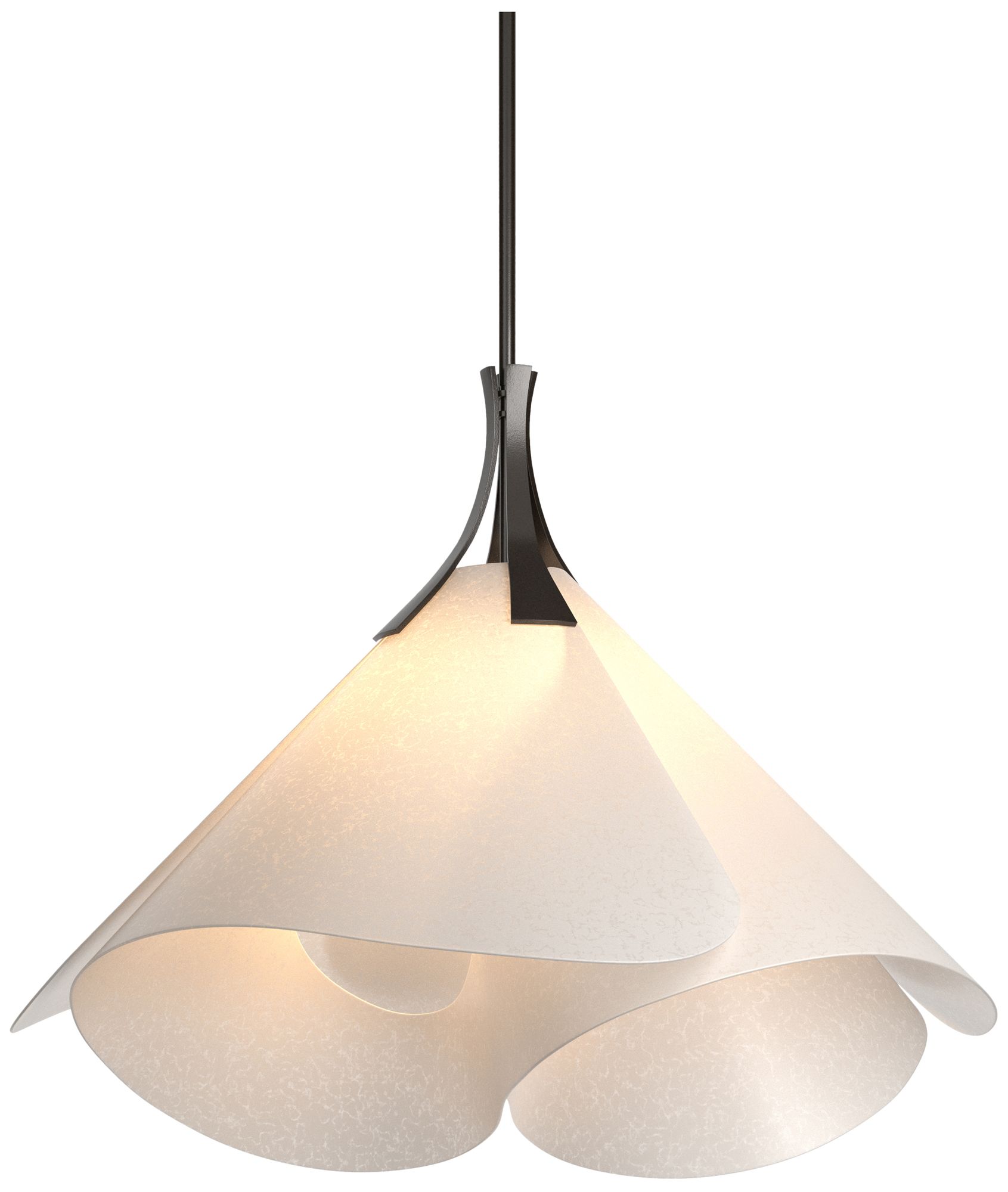 Mobius 25" Wide Oil Rubbed Bronze Large Pendant w/ Spun Frost Made to Order
