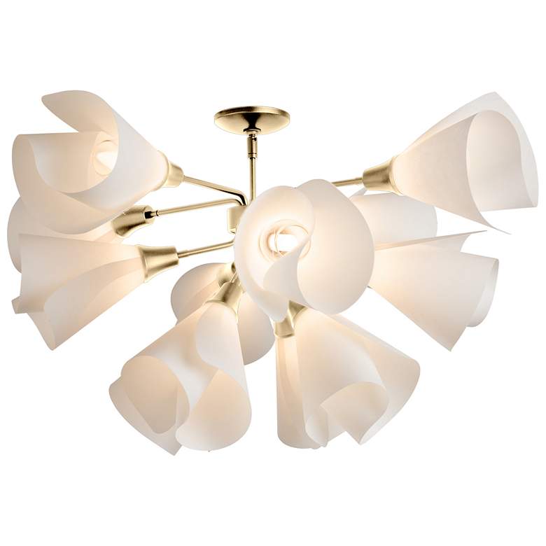 Image 1 Mobius 38" Wide Modern Brass 12-Light Ceiling Light
