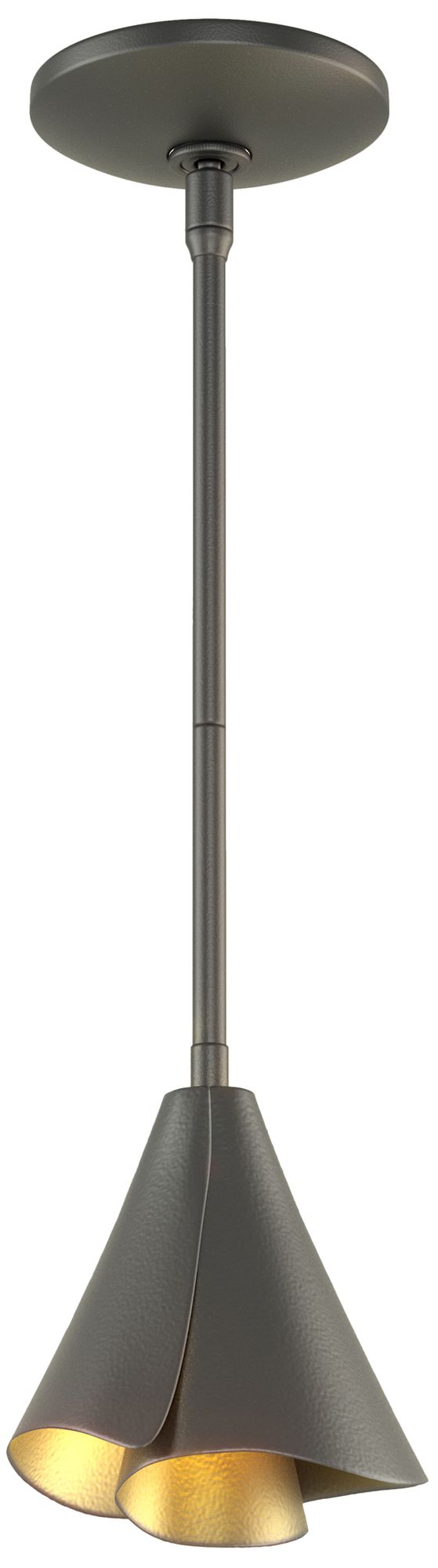 Mobius 5" Wide Black Steel Shade Mini Pendant