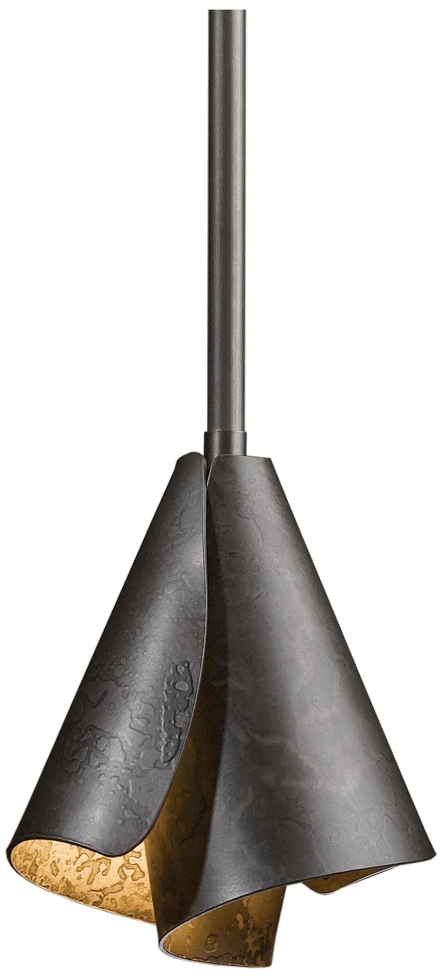 Mobius 5" Wide Dark Smoke Steel Shade Mini Pendant