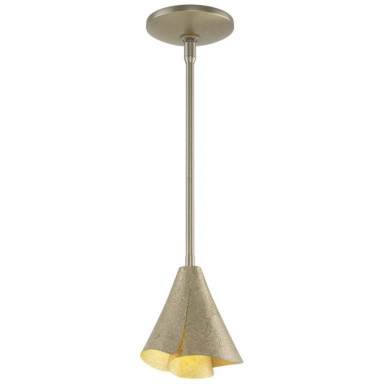 Image 1 Mobius 5" Wide Soft Gold Mini-Pendant With Steel Shade