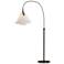 Mobius 66.3"H Oil Rubbed Bronze Arc Floor Lamp With Spun Frost Shade