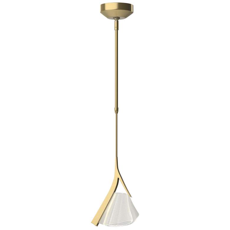 Image 1 Mobius 8.4" Wide Modern Brass LED Mini Pendant