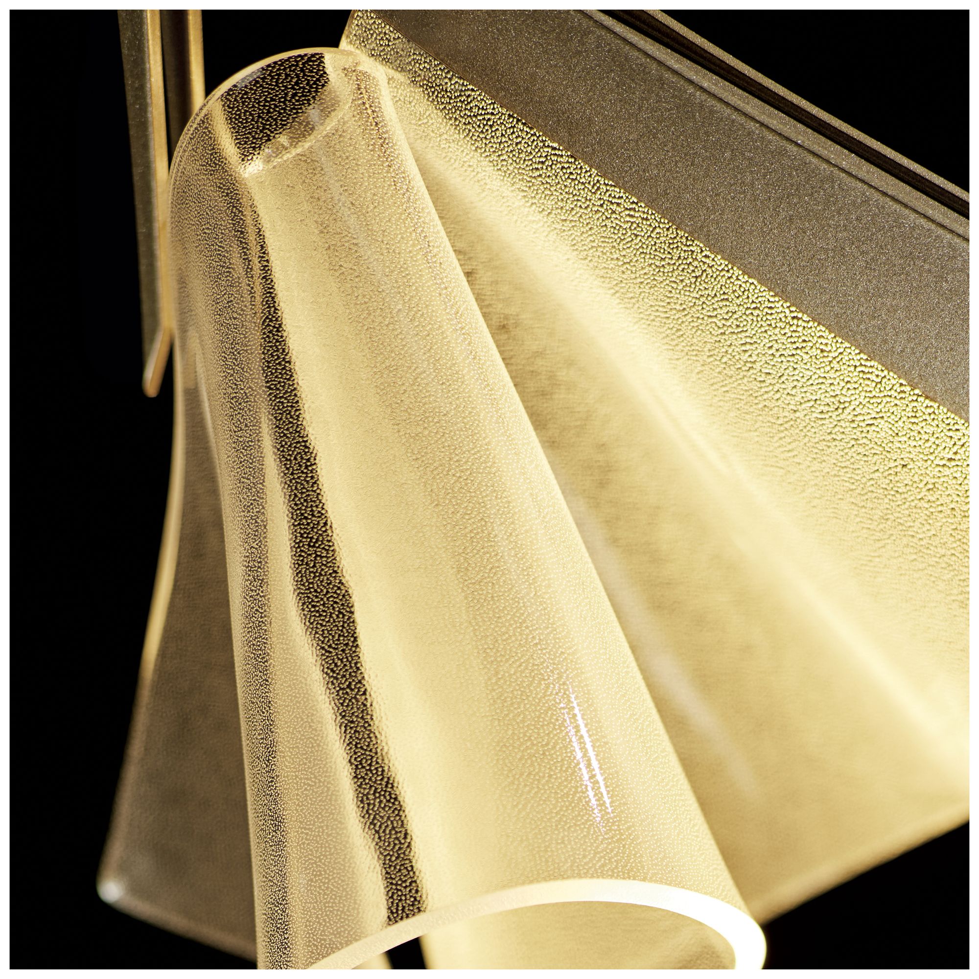 Image 2 Mobius 8.4" Wide Soft Gold LED Mini Pendant more views