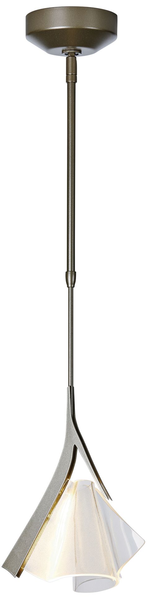 Image 3 Mobius 8.4" Wide Soft Gold LED Mini Pendant more views