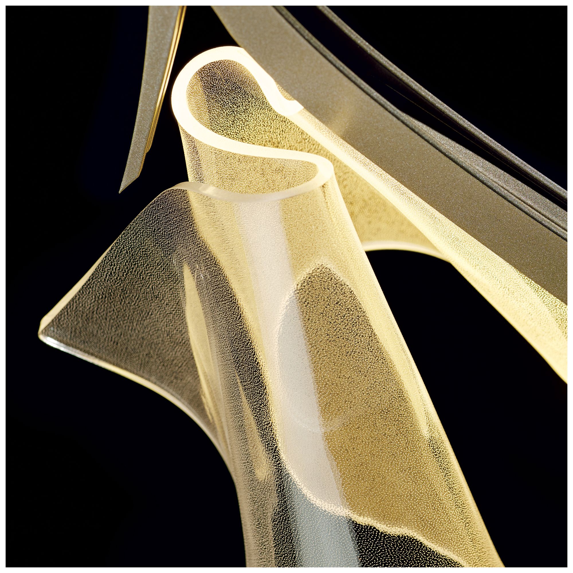 Image 4 Mobius 8.4" Wide Soft Gold LED Mini Pendant more views