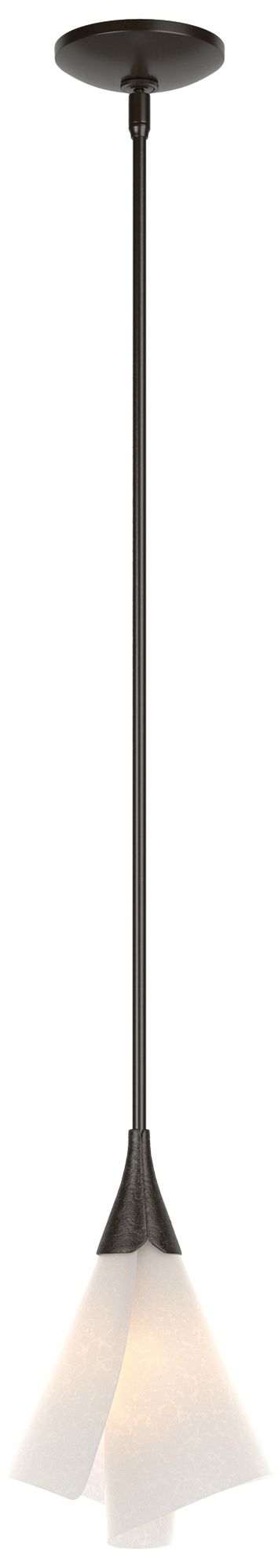 Mobius 8" Wide Oil Rubbed Bronze Mini Pendant w/ Spun Frost