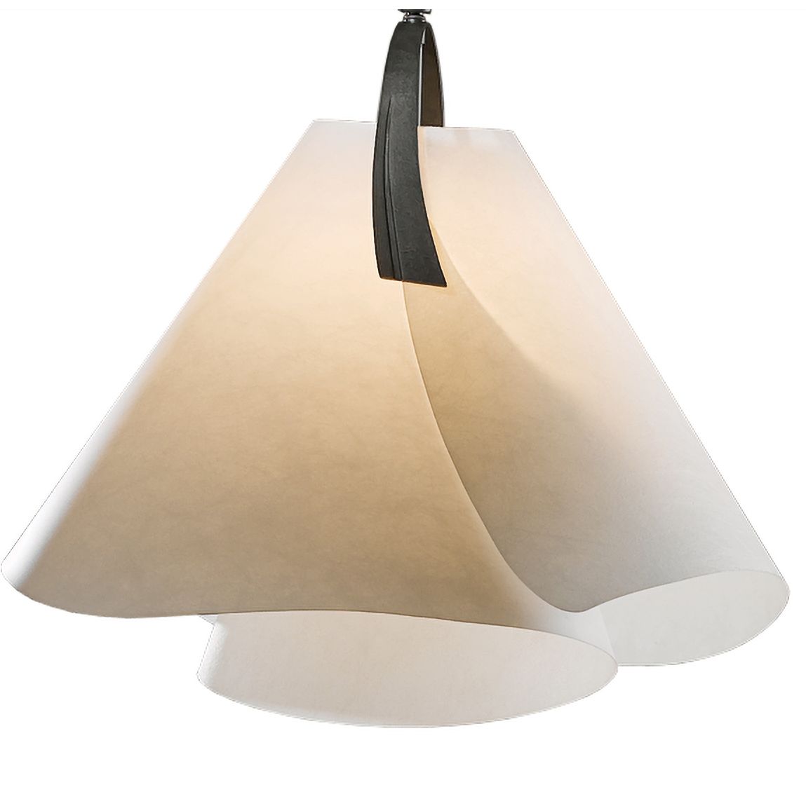 Image 4 Mobius Arc Floor Lamp - Dark Smoke Finish - Spun Frost Shade more views
