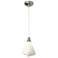 Mobius Low Voltage Mini Pendant - Sterling Finish - Frost Shade - Standard