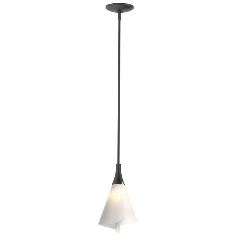 Image 1 Mobius Mini Pendant - Black Finish - Spun Frost Shade