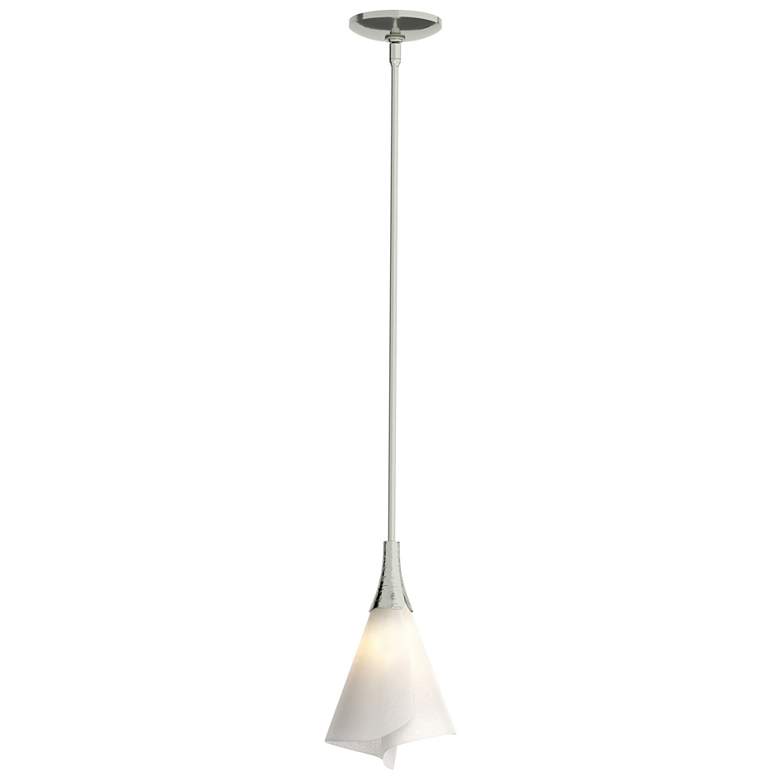 Image 1 Mobius Mini Pendant - Sterling Finish - Spun Frost Shade
