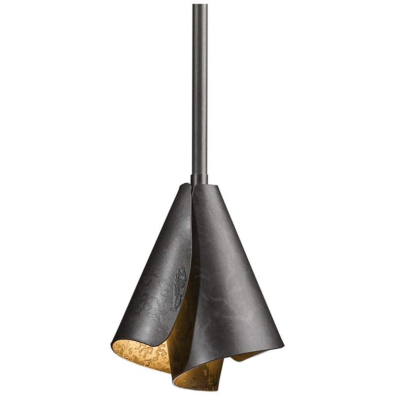 Image 1 Mobius Steel Shade Mini Pendant - Smoke Finish
