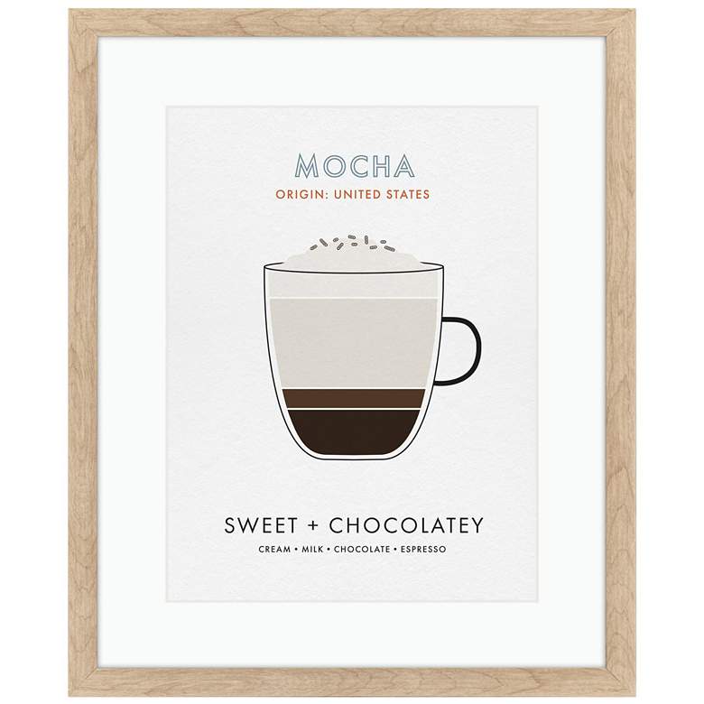 Image 1 Mocha 18"W x 22"H Framed Wall Art