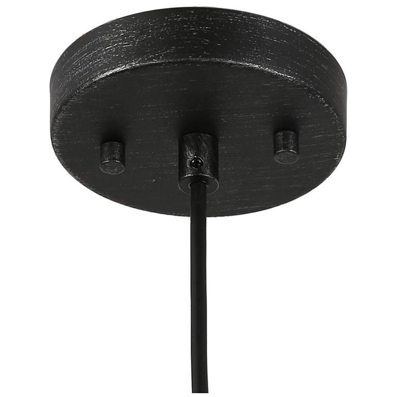 Image 5 Mocha 6" Wide Brushed Antique Black Mini Pendant more views