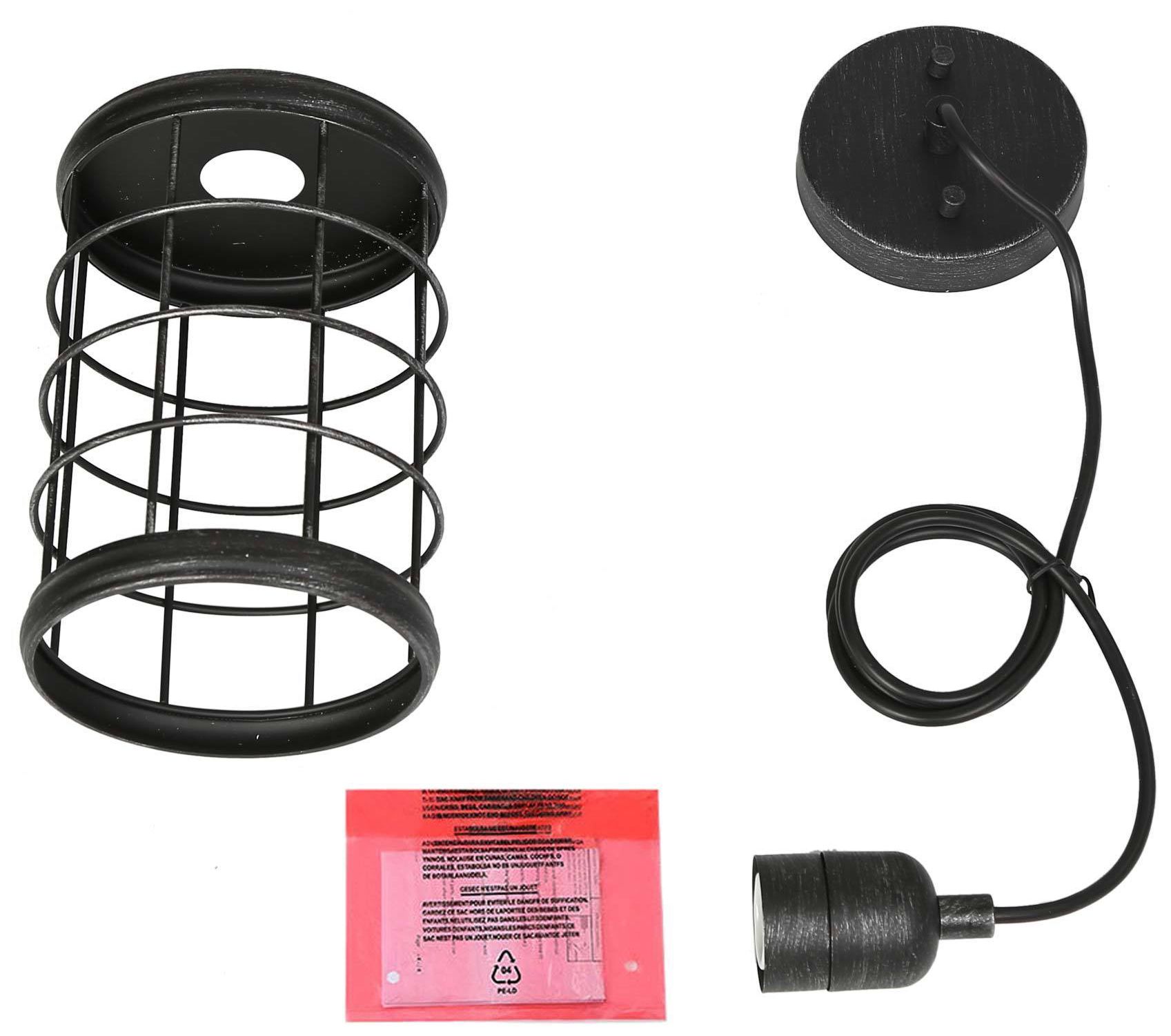 Mocha 6" Wide Brushed Antique Black Mini Pendant