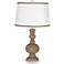 Mocha Apothecary Table Lamp with Ric-Rac Trim