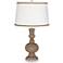 Mocha Apothecary Table Lamp with Twist Scroll Trim