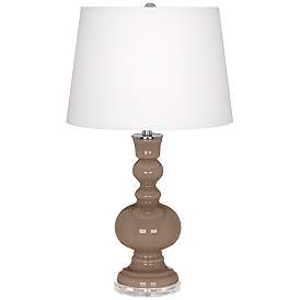 Image2 of Mocha Brown Apothecary Glass Table Lamp