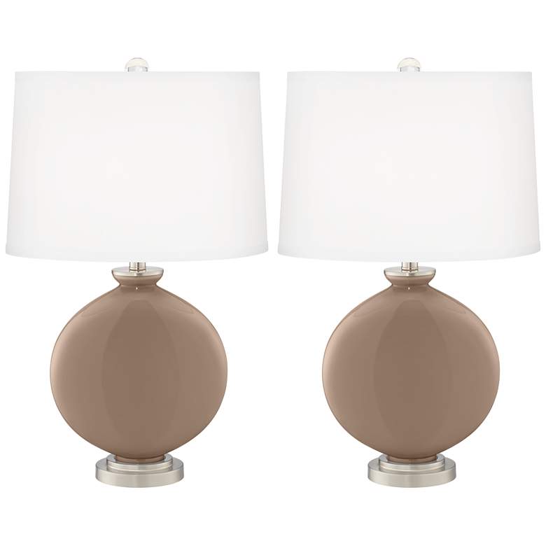 Image 2 Mocha Carrie Table Lamp Set of 2
