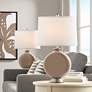 Mocha Carrie Table Lamp Set of 2