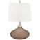 Mocha Felix Modern Table Lamp with Table Top Dimmer